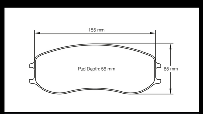 PFC PORSCHE FRONT BRAKE KIT PAGID RACING PAD RSL1