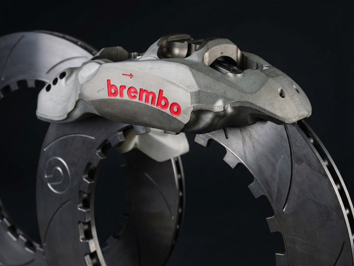 Brembo brake caliper and rotor components