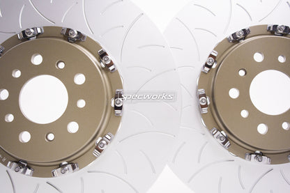 SPECWORKS BMW G8X M SERIES FRONT BRAKE DISCS — TWO PIECE REPLACEMENT