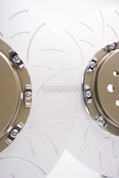 SPECWORKS BMW G8X M SERIES FRONT BRAKE DISCS — TWO PIECE REPLACEMENT