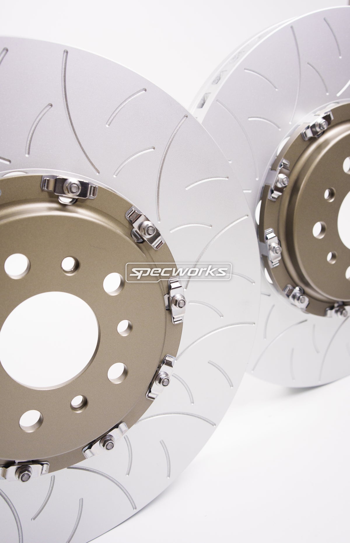 SPECWORKS BMW G8X M SERIES FRONT BRAKE DISCS — TWO PIECE REPLACEMENT