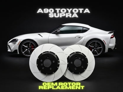 SPECWORKS TOYOTA A90 SUPRA REAR BRAKE DISCS — TWO PIECE REPLACEMENT 345x28mm