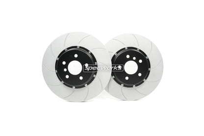 SPECWORKS TOYOTA A90 SUPRA FRONT BRAKE DISCS — TWO PIECE REPLACEMENT 348x36mm
