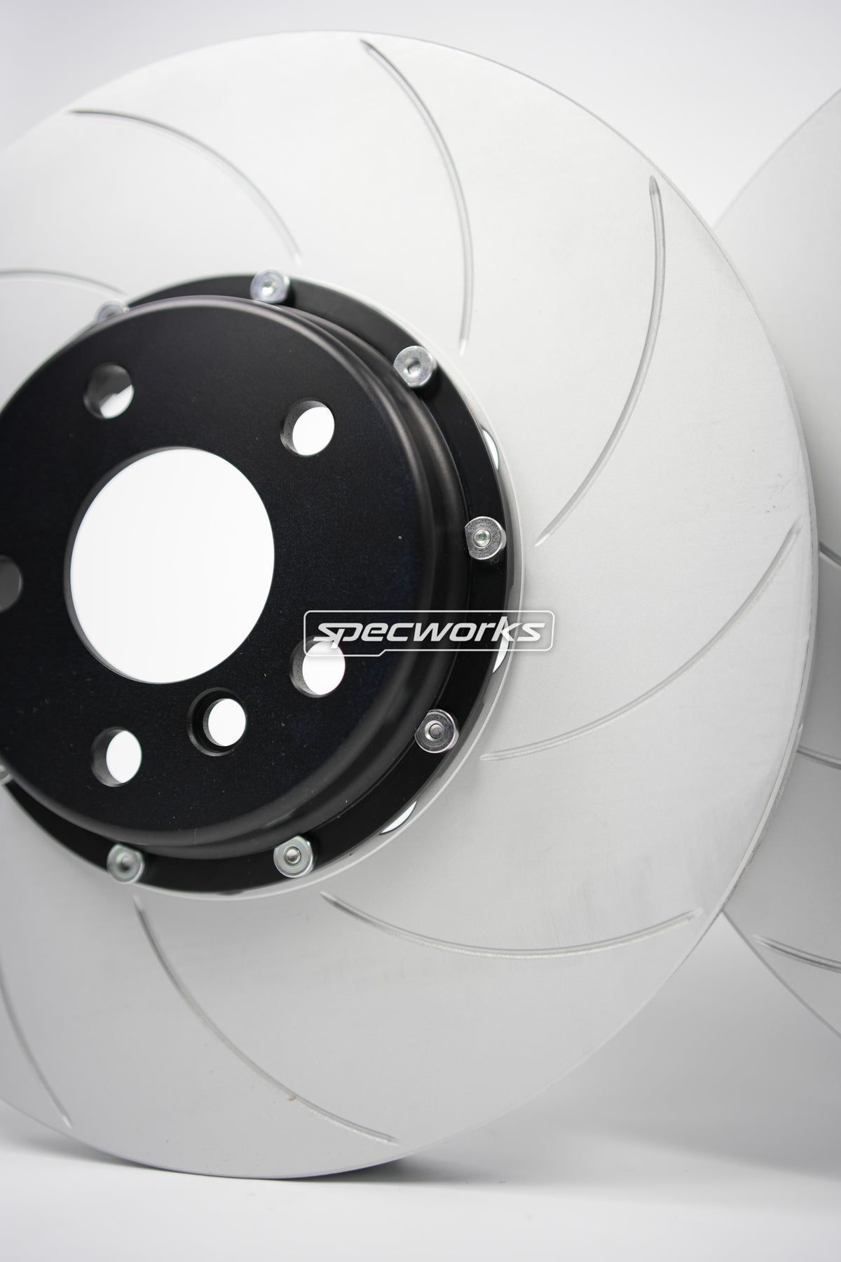 SPECWORKS TOYOTA A90 SUPRA FRONT BRAKE DISCS — TWO PIECE REPLACEMENT 348x36mm