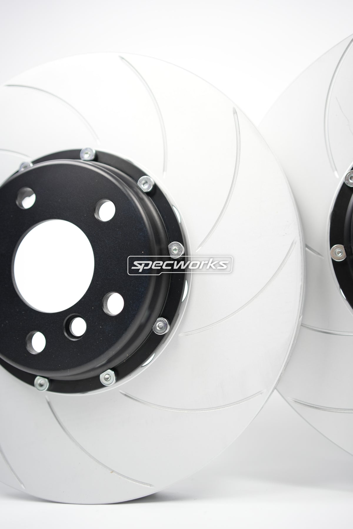 SPECWORKS TOYOTA A90 SUPRA FRONT BRAKE DISCS — TWO PIECE REPLACEMENT 348x36mm